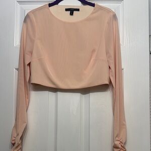 AQ/AQ crop top with ruched sleeves 6